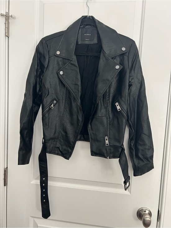 Nordstrom Rack Jackets & Blazers - Elodie Black Faux Leather Motorcycle Jacket